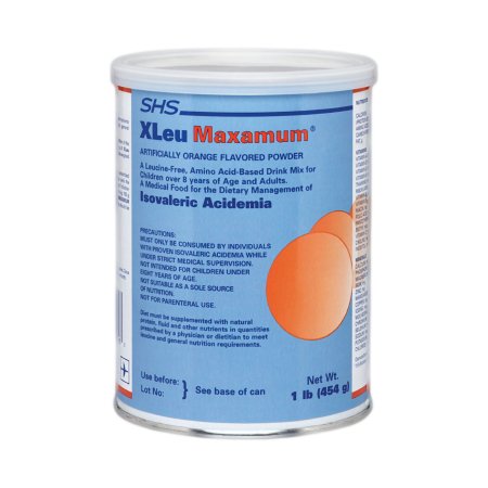 Picture of Isovaleric Acidemia Oral Supplement XLeu Maxamum® Orange Flavor 1 lb. Can Powder49816