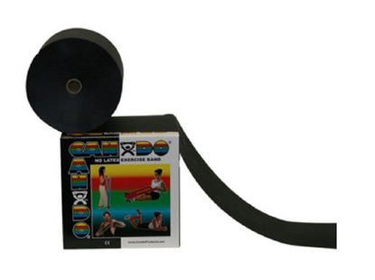 Picture of Exercise Resistance Band CanDo® Black 5 Inch X 50 Yard X-Heavy Resistance10-5625