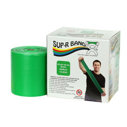Picture of Exercise Resistance Band Sup-R Band® Green 5 Inch X 50 Yard Medium Resistance10-6323