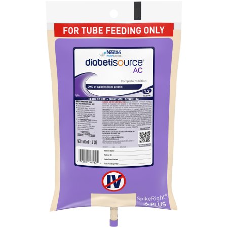 Picture of Tube Feeding Formula Diabetisource® AC 50.7 oz. Bag Ready to Hang Unflavored Adult10043900365838