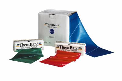 Picture of Exercise Resistance Band Thera-Band® Silver 6 Inch X 50 Yard 2X-Heavy Resistance20170