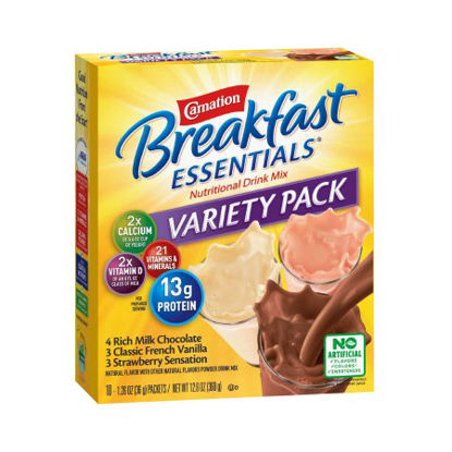 Picture of Oral Supplement Carnation® Breakfast Essentials® Variety Flavor Powder 36 Gram Individual Packet5000095004