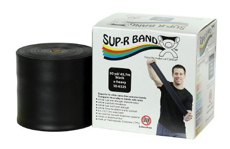 Picture of Exercise Resistance Band Sup-R Band® Black 5 Inch X 50 Yard X-Heavy Resistance10-6325
