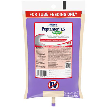 Picture of Tube Feeding Formula Peptamen® 1.5 with Prebio1™ 33.8 oz. Bag Ready to Hang Unflavored Adult10043900349579