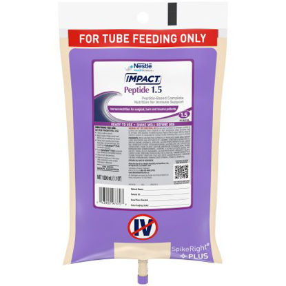 Picture of Tube Feeding Formula Impact® Peptide 1.5 33.8 oz. Bag Ready to Hang Unflavored Adult10043900973712