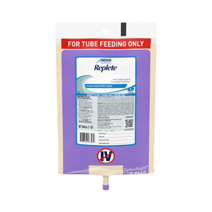 Picture of Tube Feeding Formula Replete® 33.8 oz. Bag Ready to Hang Unflavored Adult10798716263563