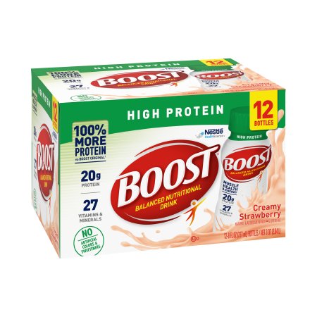 Picture of Oral Supplement Boost® High Protein Creamy Strawberry Flavor Ready to Use 8 oz. Bottle12384278