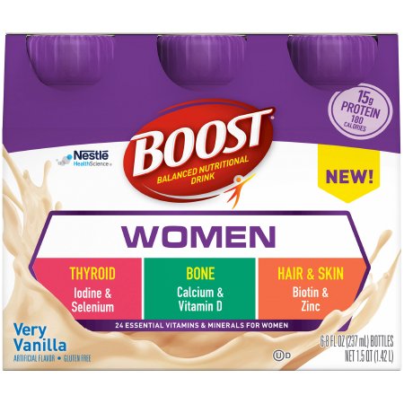 Picture of Oral Supplement Boost® Women Very Vanilla Flavor Ready to Use 8 oz. Bottle12188056