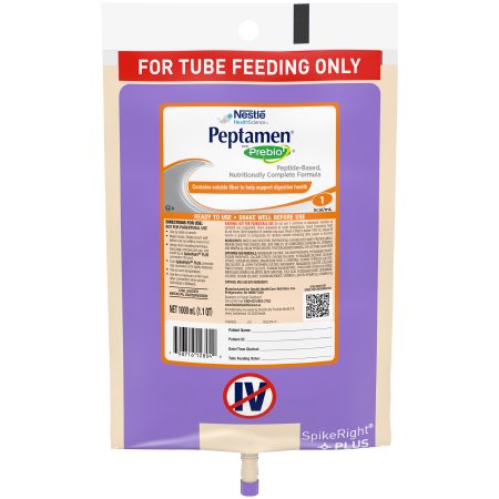 Picture of Tube Feeding Formula Peptamen® with Prebio1™ 33.8 oz. Bag Ready to Hang Unflavored Adult10798716228043