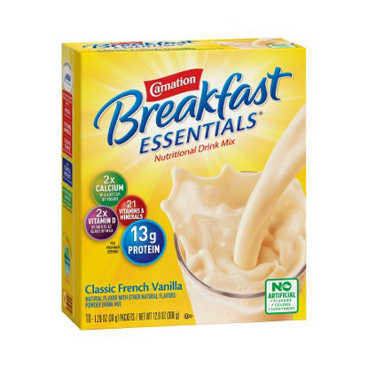 Picture of Oral Supplement Carnation® Breakfast Essentials® French Vanilla Flavor Powder 36 Gram Individual Packet50000530622