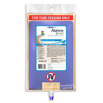 Picture of Pediatric Tube Feeding Formula Nutren® Junior 33.8 oz. Bag Ready to Hang Unflavored Ages 1-13 Years00798716773805