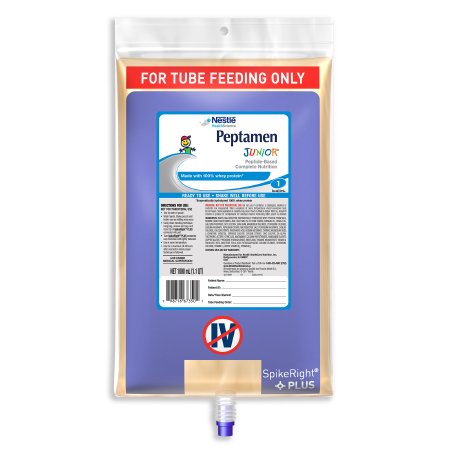 Picture of Pediatric Tube Feeding Formula Peptamen Junior® 33.8 oz. Bag Ready to Hang Unflavored Ages 1-13 Years00798716773607