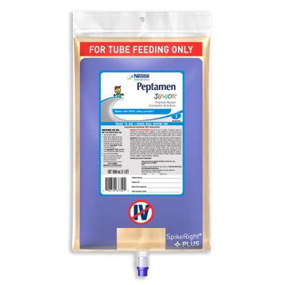 Picture of Pediatric Tube Feeding Formula Peptamen Junior® 33.8 oz. Bag Ready to Hang Unflavored Ages 1-13 Years00798716773607