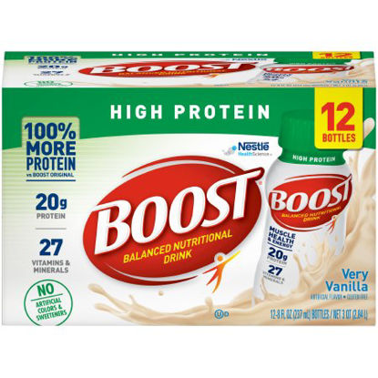 Picture of Oral Protein Supplement Boost® High Protein Very Vanilla Flavor Ready to Use 8 oz. Bottle12324324
