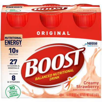 Picture of Oral Supplement Boost® Original Creamy Strawberry Flavor Ready to Use 8 oz. Bottle12324318