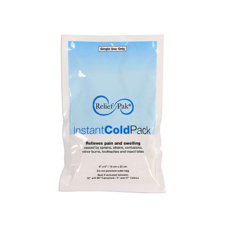 Picture of Instant Cold Pack Relief Pak® General Purpose Standard 6 X 9 Inch Plastic / Ammonium Nitrate / Water Disposable11-1020