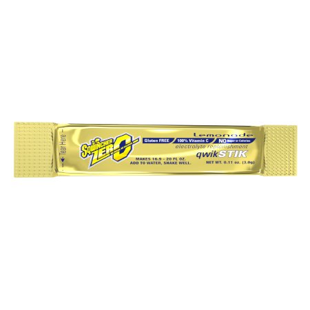 Picture of Electrolyte Replenishment Drink Mix Sqwincher® Quik Stik® Zero Lemonade Flavor 0.11 oz.X428-M2600