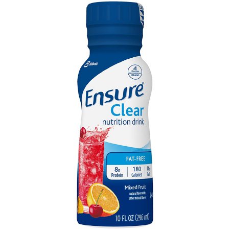 Picture of Oral Supplement Ensure® Clear Nutrition Drink Mixed Fruit Flavor Ready to Use 10 oz. Bottle62479