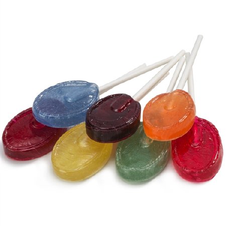 Picture of Sugar-Free Lollipop Dr. John's® Red Raspberry / Cherry / Orange / Lemon / Lime / Blue Raspberry / Grape Flavors 2.5 lb.SOCFC100.2