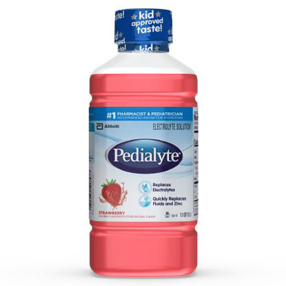 Picture of Pediatric Oral Electrolyte Solution Pedialyte® Strawberry Flavor 33.8 oz. Bottle Ready to Use53983
