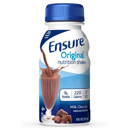 Picture of Oral Supplement Ensure® Original Shake Milk Chocolate Flavor Ready to Use 8 oz. Bottle57231