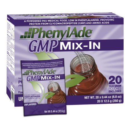 Picture of PKU Oral Supplement PhenylAde® GMP Mix-In Unflavored 12.5 Gram Individual Packet Powder116130