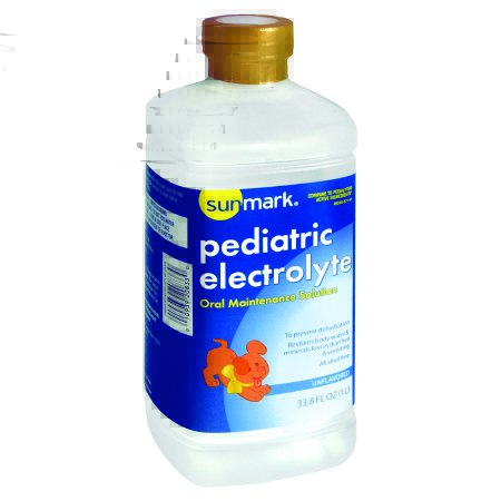 Picture of Pediatric Oral Electrolyte Solution sunmark® Unflavored 33.8 oz. Bottle Ready to Use49348057141