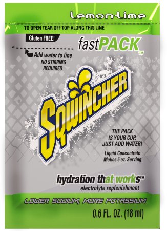 Picture of Electrolyte Replenishment Drink Mix Sqwincher® Fast Pack® Lemon-Lime Flavor 6 oz.X455-MN600