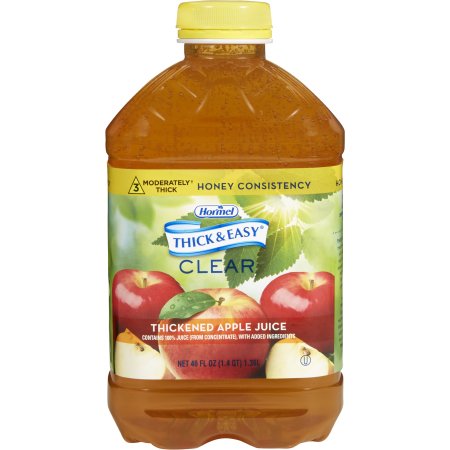 Picture of Thickened Beverage Thick & Easy® 46 oz. Bottle Apple Juice Flavor Ready to USe Honey Consistency30634