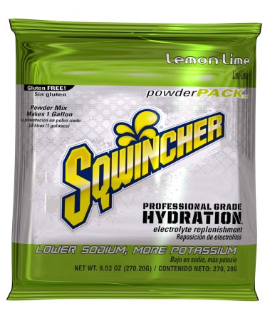 Picture of Electrolyte Replenishment Drink Mix Sqwincher® Powder Pack® Lemon-Lime Flavor 23.83 oz.X385-M3600