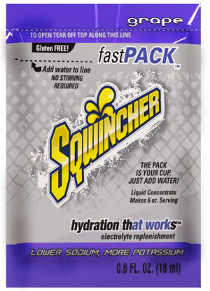 Picture of Electrolyte Replenishment Drink Mix Sqwincher® Fast Pack® Grape Flavor 6 oz.X450-MN600