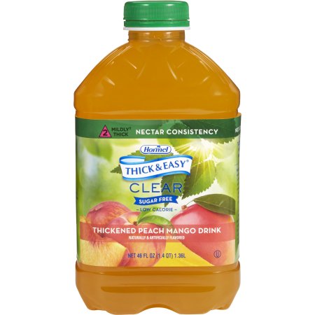 Picture of Thickened Beverage Thick & Easy® Sugar Free 46 oz. Bottle Peach Mango Flavor Ready to Use Nectar Consistency79018