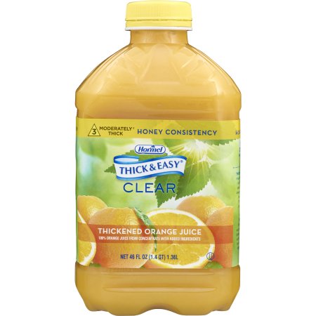 Picture of Thickened Beverage Thick & Easy® 46 oz. Bottle Orange Juice Flavor Ready to Use Honey Consistency40123