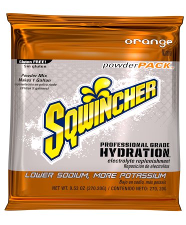 Picture of Electrolyte Replenishment Drink Mix Sqwincher® Powder Pack® Orange Flavor 23.83 oz.X387-M3600