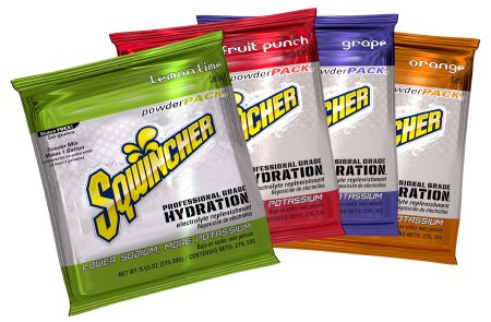 Picture of Electrolyte Replenishment Drink Mix Sqwincher® Powder Pack® Assorted Flavors 9.53 oz.X384-MC600