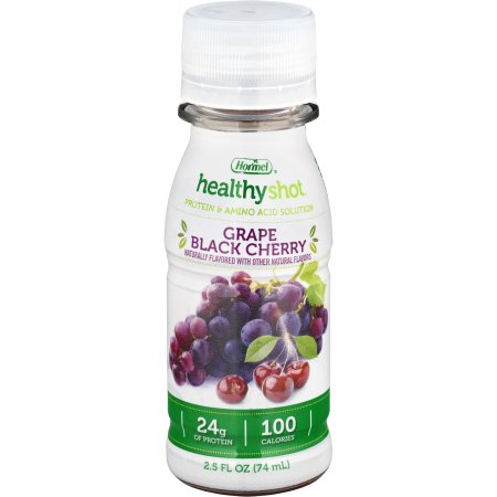 Picture of Oral Protein Supplement Healthy Shot® Double Protein Grape Black Cherry Flavor Ready to Use 2.5 oz. Bottle72853