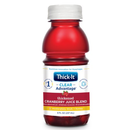 Picture of Thickened Beverage Thick-It® Clear Advantage® 8 oz. Bottle Cranberry Flavor Ready to Use Honey ConsistencyB461-L9044