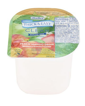 Picture of Thickened Beverage Thick & Easy® Sugar Free 4 oz. Portion Cup Peach Mango Flavor Ready to Use Honey Consistency78769