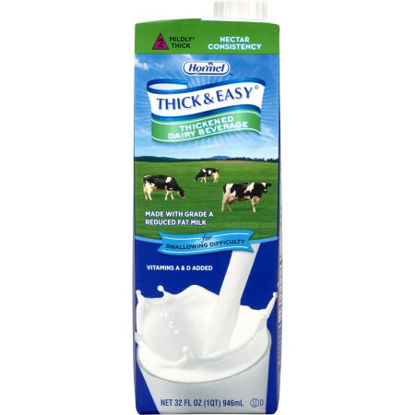 Picture of Thickened Beverage Thick & Easy® Dairy 32 oz. Carton Milk Flavor Ready to Use Nectar Consistency73625