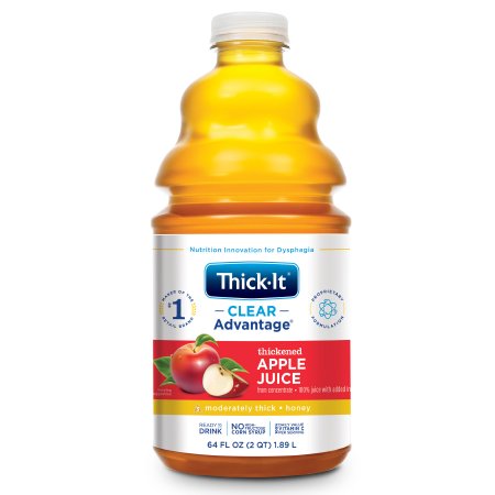 Picture of Thickened Beverage Thick-It® Clear Advantage® 64 oz. Bottle Apple Flavor Ready to Use Honey ConsistencyB456-A5044