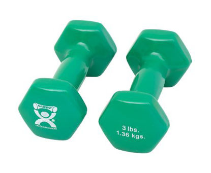 Picture of Dumbbell Pair Hexagon Heads CanDo® 3 lbs.10-0552-2