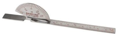 Picture of Goniometer Baseline® Stainless Steel 6 Inch 0 to 180° Inches and Centimeters12-1010