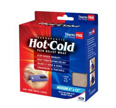 Picture of Hot / Cold Therapy Wrap ThermiPaq General Purpose Medium 1/2 X 6 X 12 Inch Fabric / Clay ReusableTPF5201LP