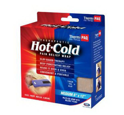 Picture of Hot / Cold Therapy Wrap ThermiPaq General Purpose Medium 1/2 X 6 X 12 Inch Fabric / Clay ReusableTPF5201LP