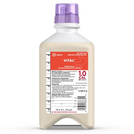Picture of Tube Feeding Formula Vital® 1.0 Cal 33.8 oz. Bottle Ready to Hang Vanilla Flavor Adult62711