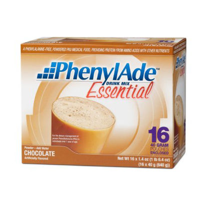 Picture of PKU Oral Supplement PhenylAde® Essential Chocolate Flavor 40 Gram Pouch Powder119856