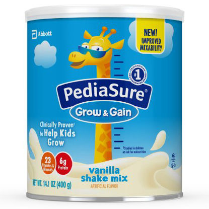 Picture of Pediatric Oral Supplement PediaSure® Grow & Gain Shake Mix Vanilla Flavor 14.1 oz. Can Powder66959