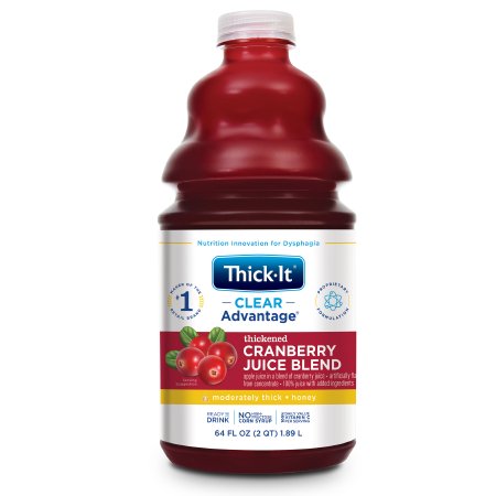 Picture of Thickened Beverage Thick-It® Clear Advantage® 64 oz. Bottle Cranberry Flavor Ready to Use Honey ConsistencyB460-A5044