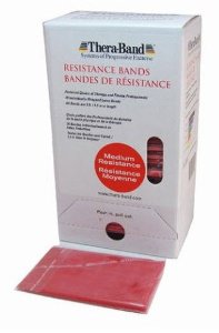 Picture of Exercise Resistance Band Thera-Band® Dispensing System Red 5 Inch X 5 Foot Medium Resistance20530