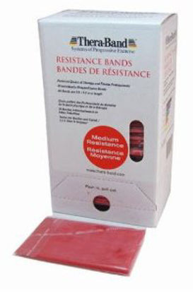 Picture of Exercise Resistance Band Thera-Band® Dispensing System Red 5 Inch X 5 Foot Medium Resistance20530